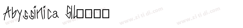 Abyssinica SlL字体转换